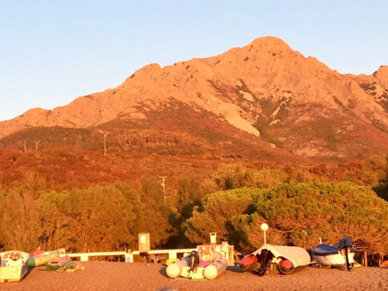 Sonnenuntergang am Camping La Morsetta